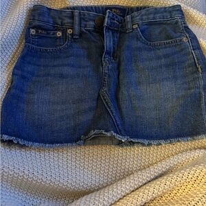 Ralph Lauren Classic Blue Denim Mini Skirt